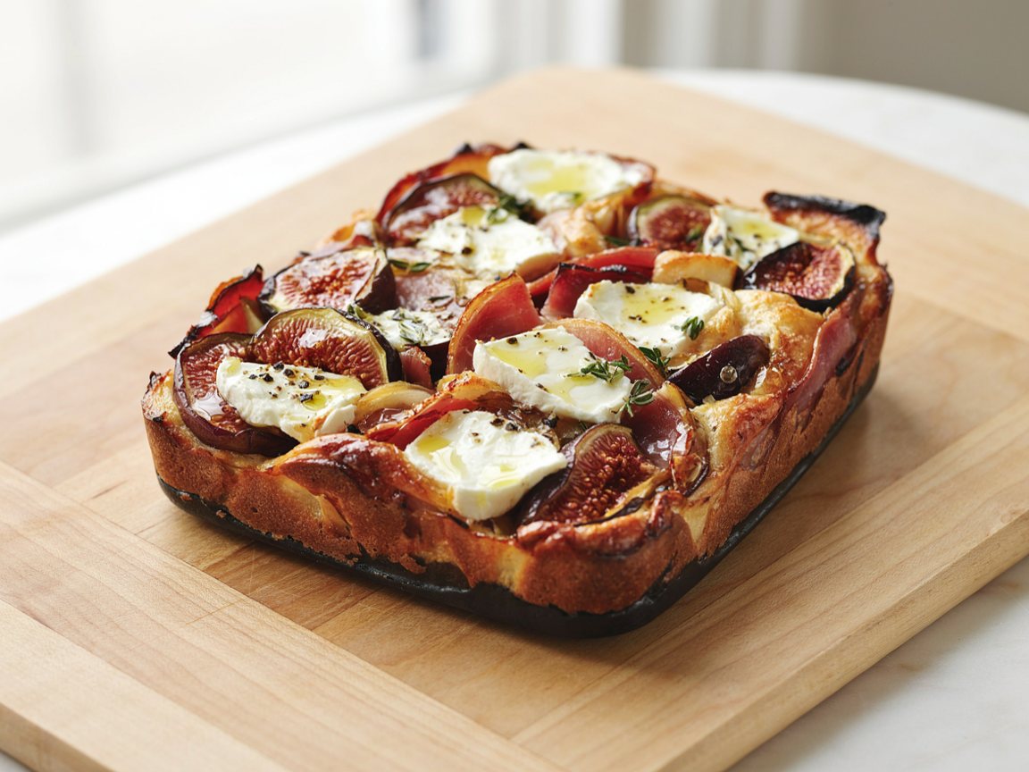 Photo of Honey-Glazed Prosciutto and Fig Traybake with Goat Cheese