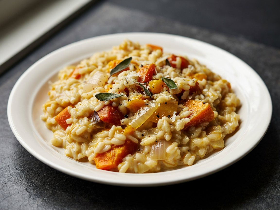 Photo of Creamy Pumpkin Risotto with Sage