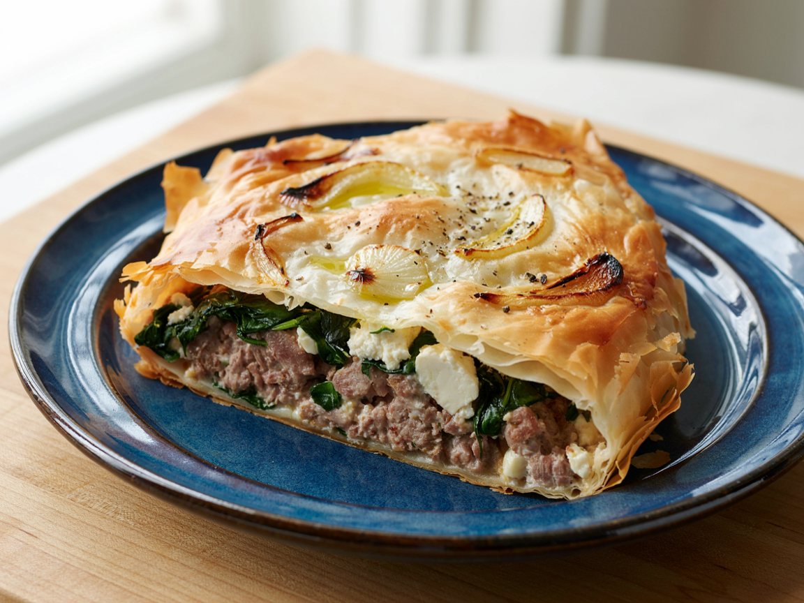 Photo of Lamb and Spinach Filo Pie