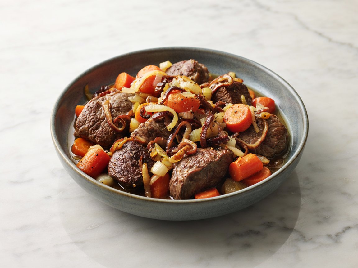 Photo of Beef and Carrot Stew with Lardons