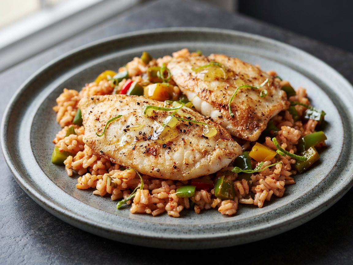 Photo of Cajun Tilapia with Lime Rice