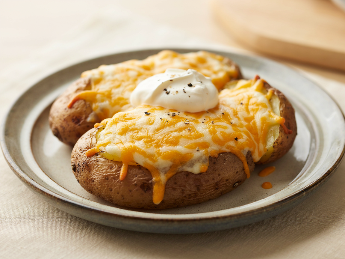 Photo of Microwave Cheddar Potato with Sour Cream