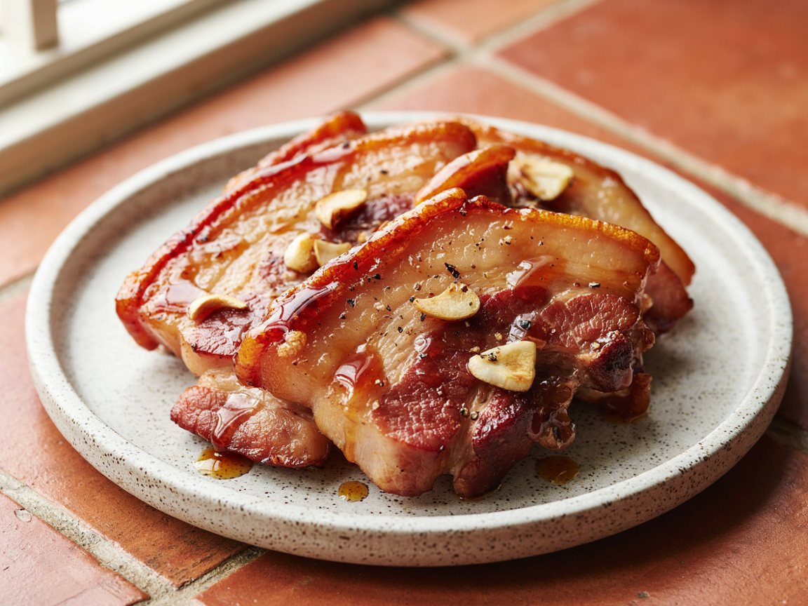 Photo of Air Fryer Crispy Pork Belly with Honey Soy Glaze