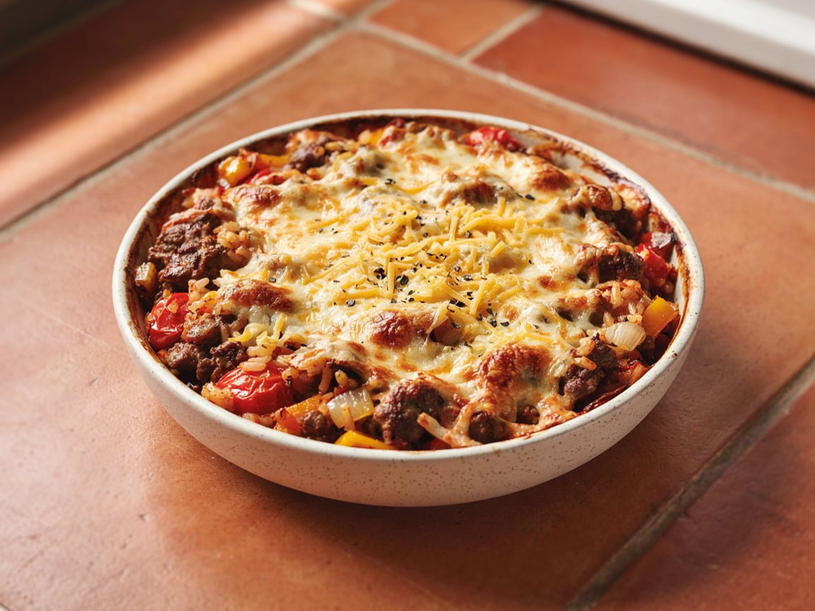 Photo of Beef and Rice Oven Gratin