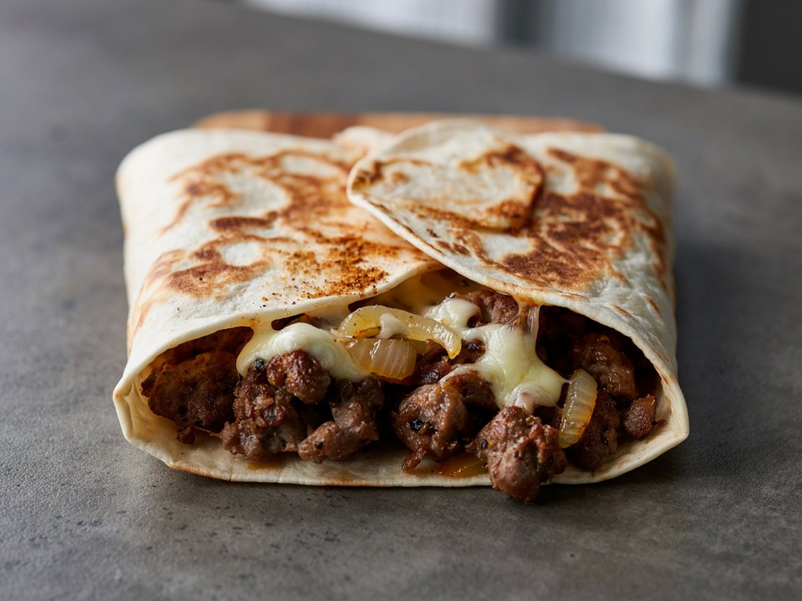 Photo of Beef and Cheese Taco Wrap