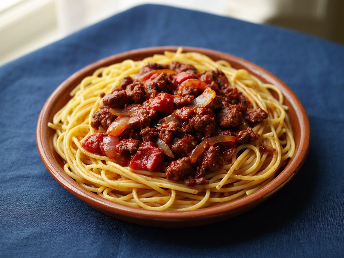 Photo of Spaghetti with Beef and Tomato Sauce
