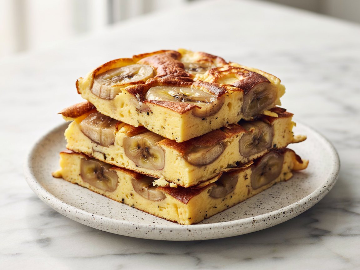Photo of Baked Banana Oven Pancake Squares
