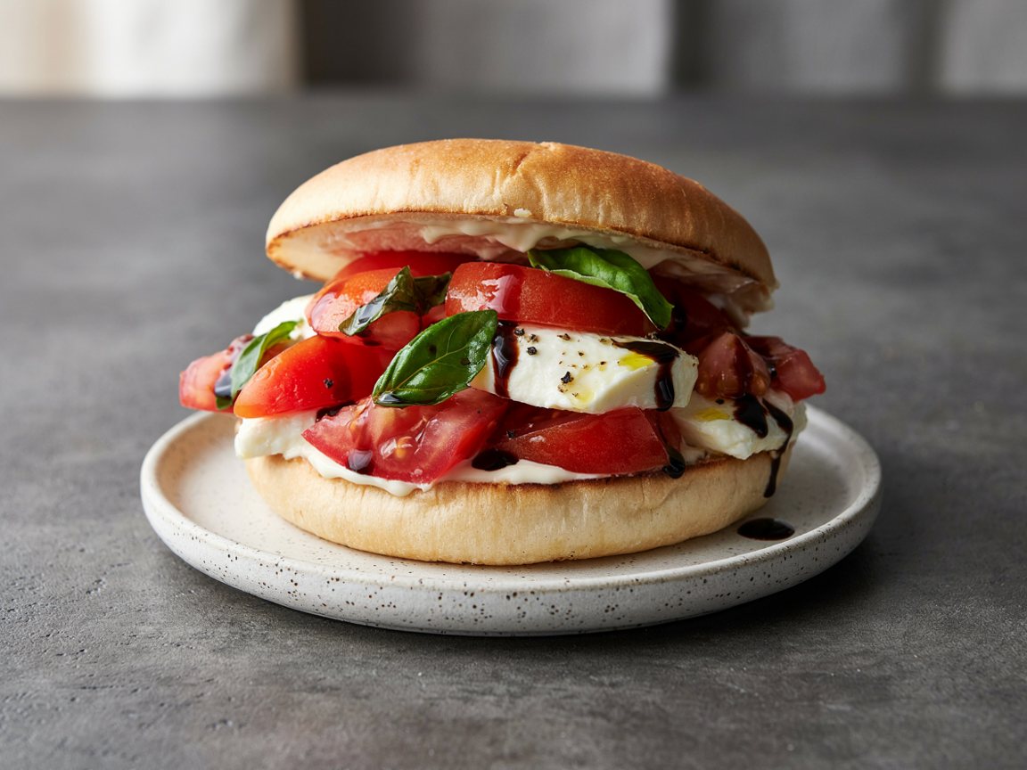Photo of No-Cook Caprese Sandwich with Balsamic
