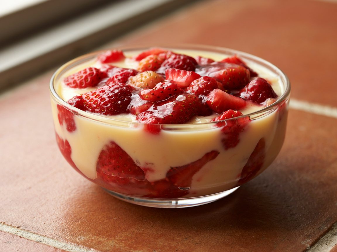 Photo of Strawberry Baked Custard Cups