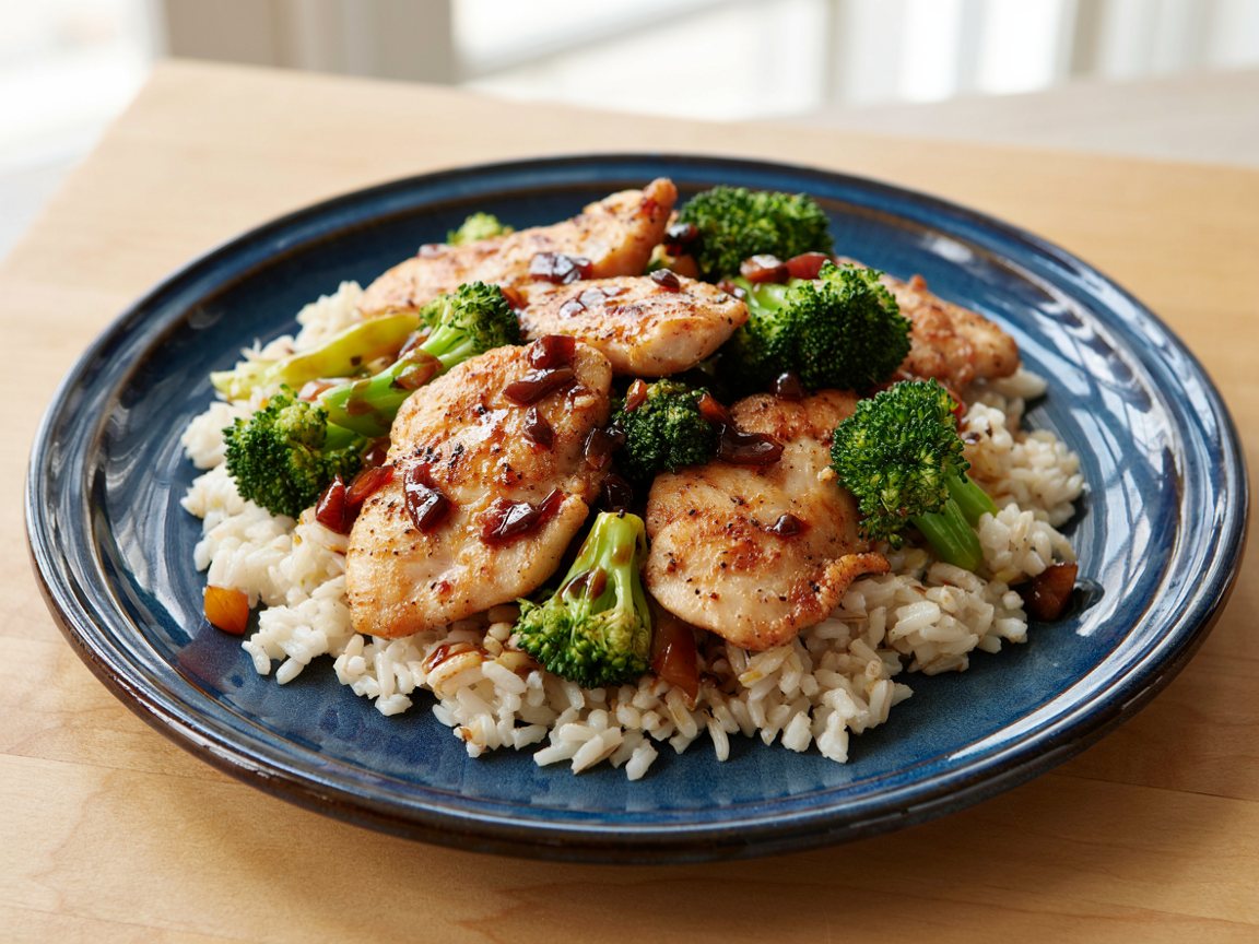 Photo of Chicken and Broccoli Stir-Fry over Rice