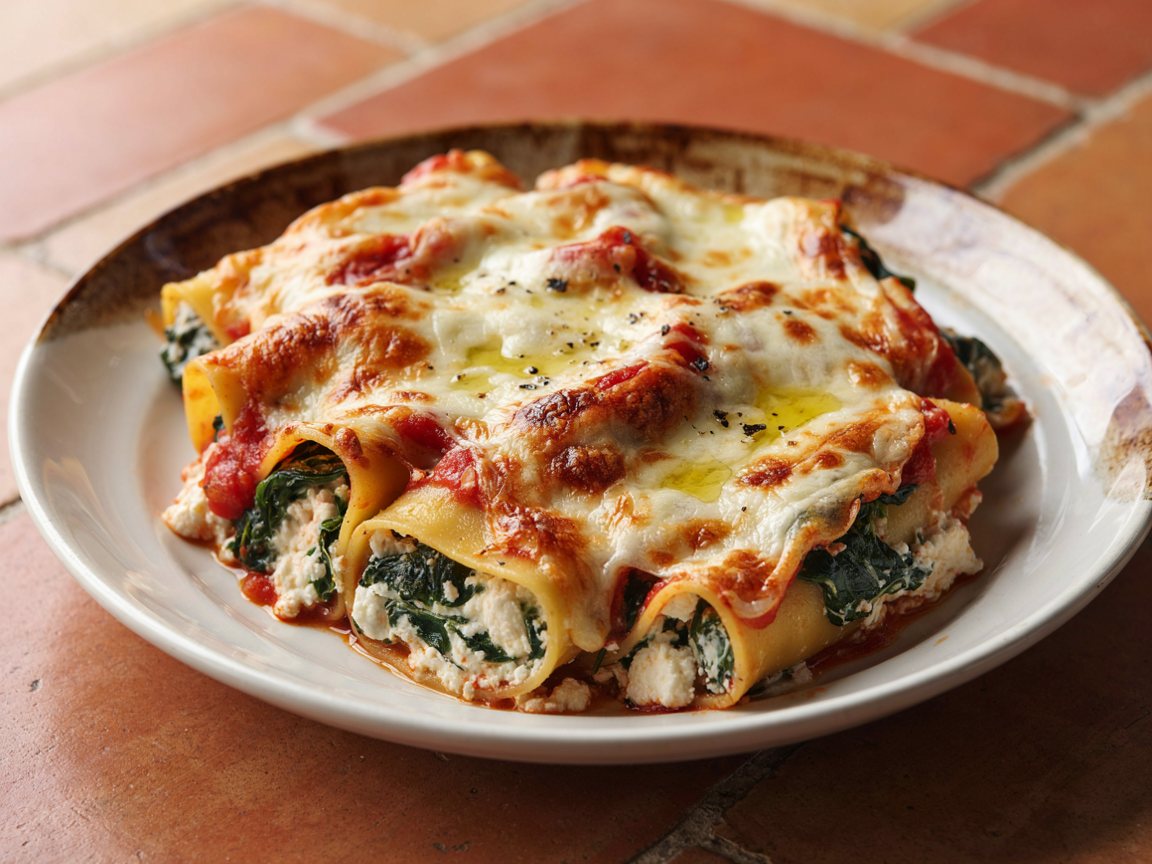 Photo of Baked Spinach and Ricotta Lasagne Roll-Ups