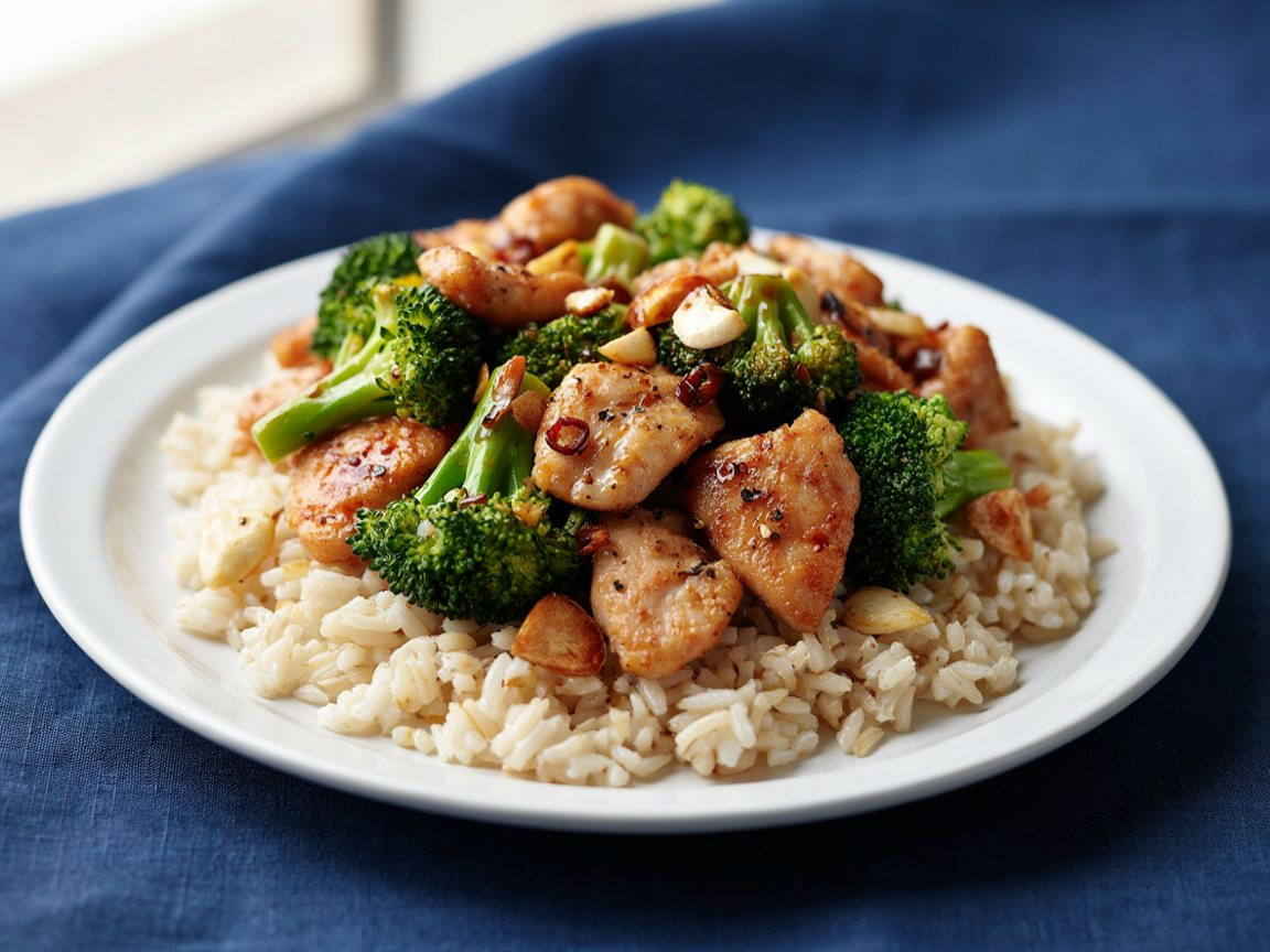 Photo of Chicken and Broccoli Stir-Fry with Rice