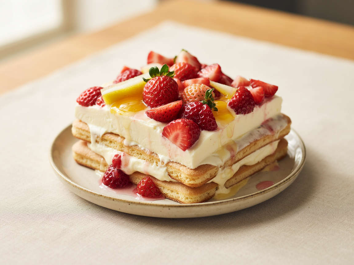 Photo of Strawberry Mascarpone Tiramisu