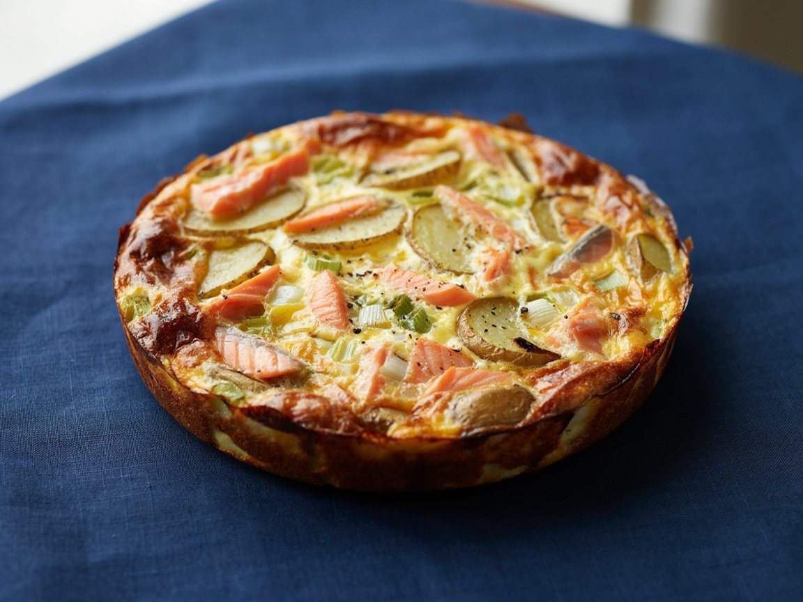 Photo of Salmon and Potato Skillet Frittata