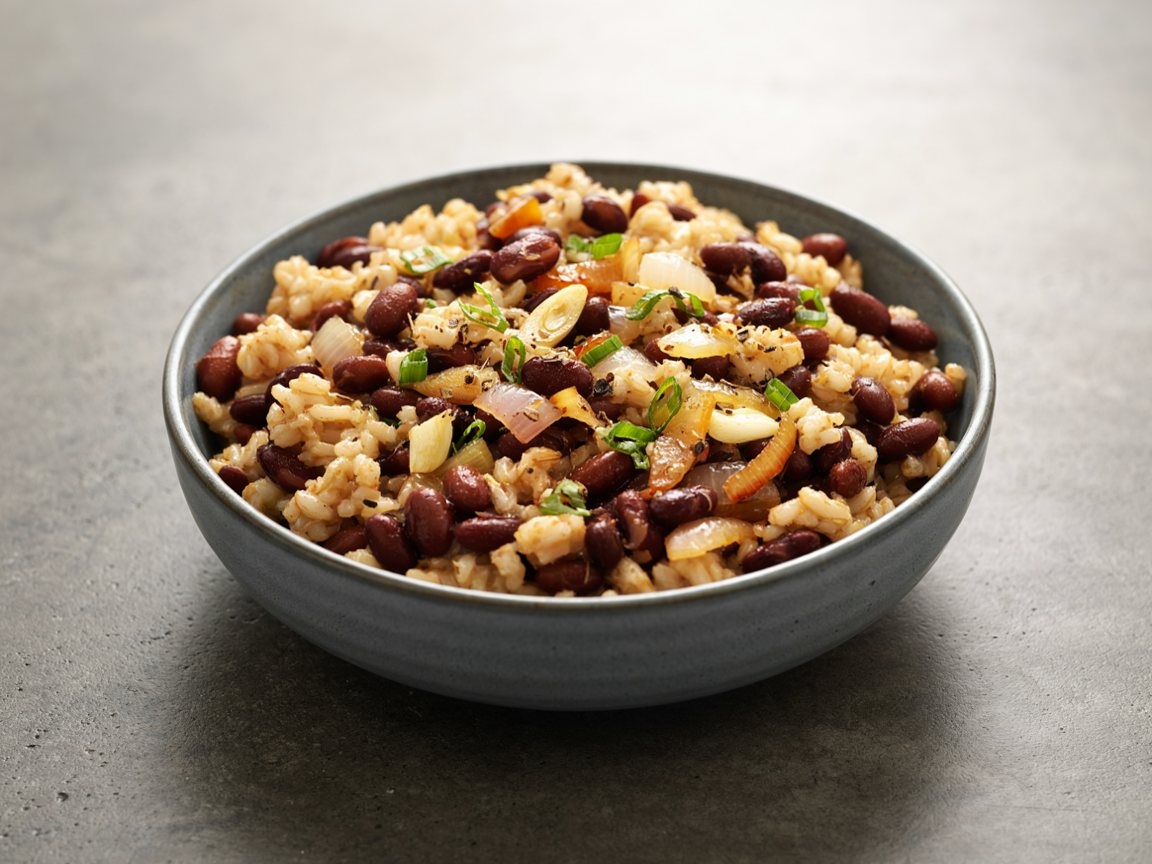 Photo of Cumin Rice and Black Beans