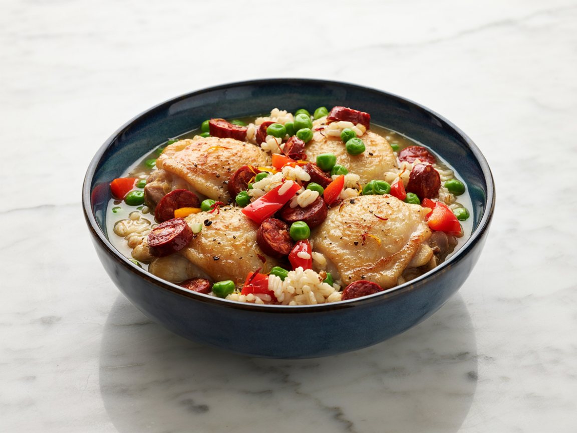Photo of Chicken, Chorizo and Rice Soup