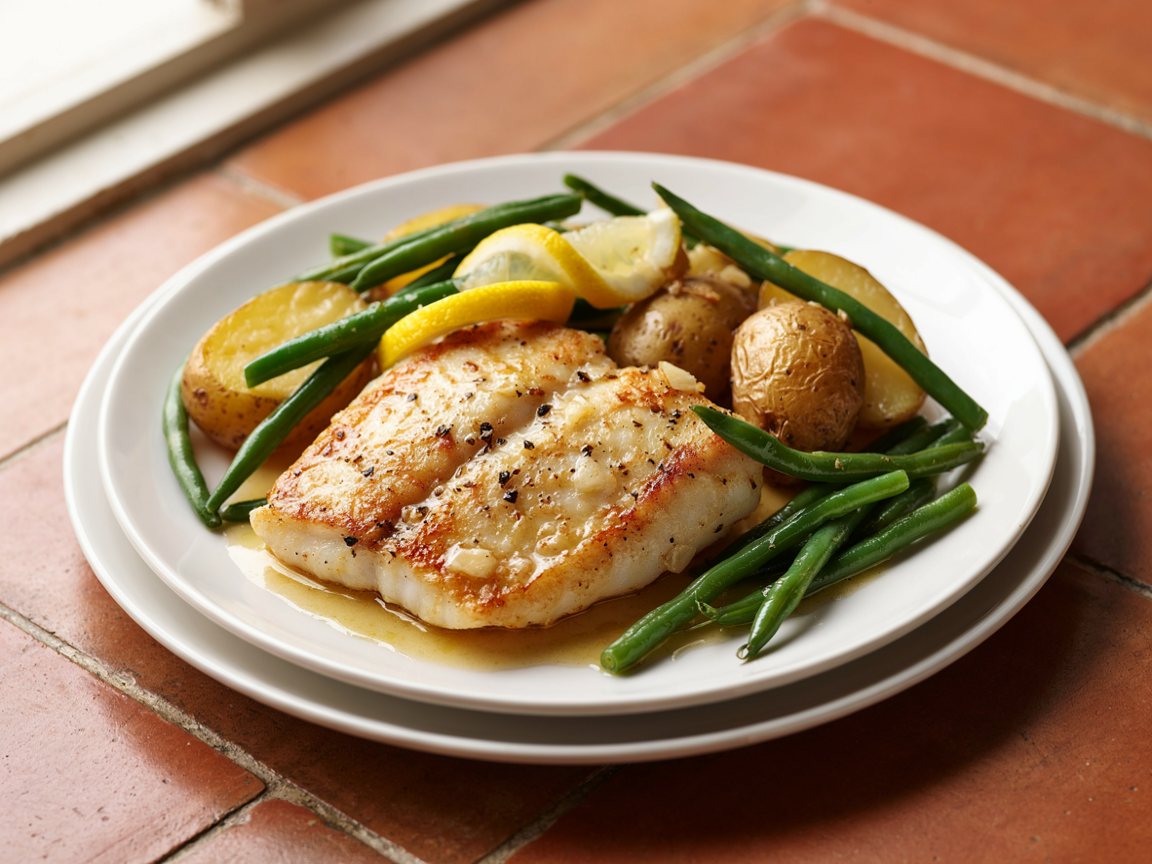 Photo of Cod with Lemon Butter Pan Sauce