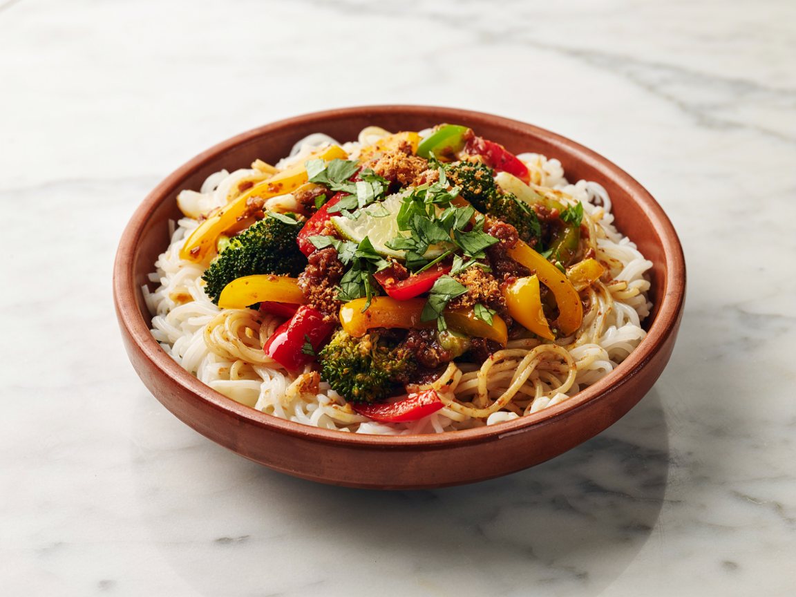 Photo of Spicy Coconut Curry Noodle Bowl
