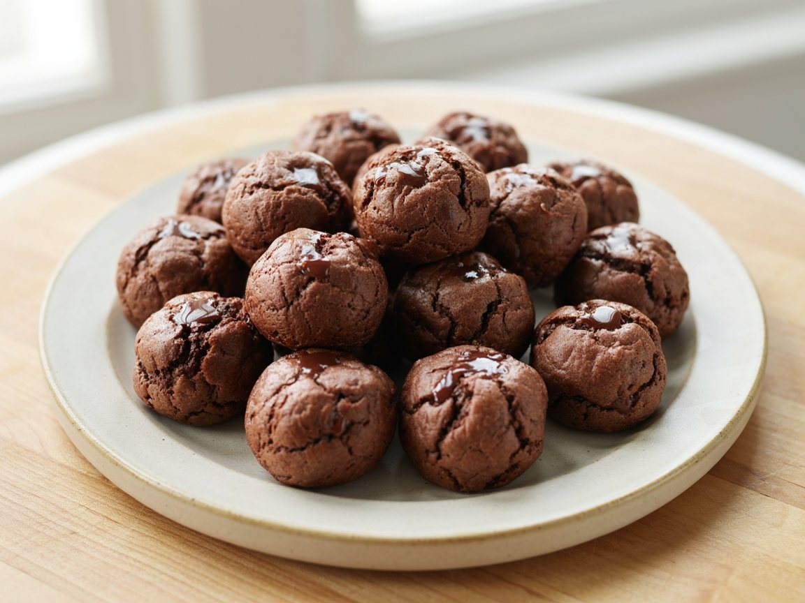 Photo of Baked Cocoa Protein Brownie Bites