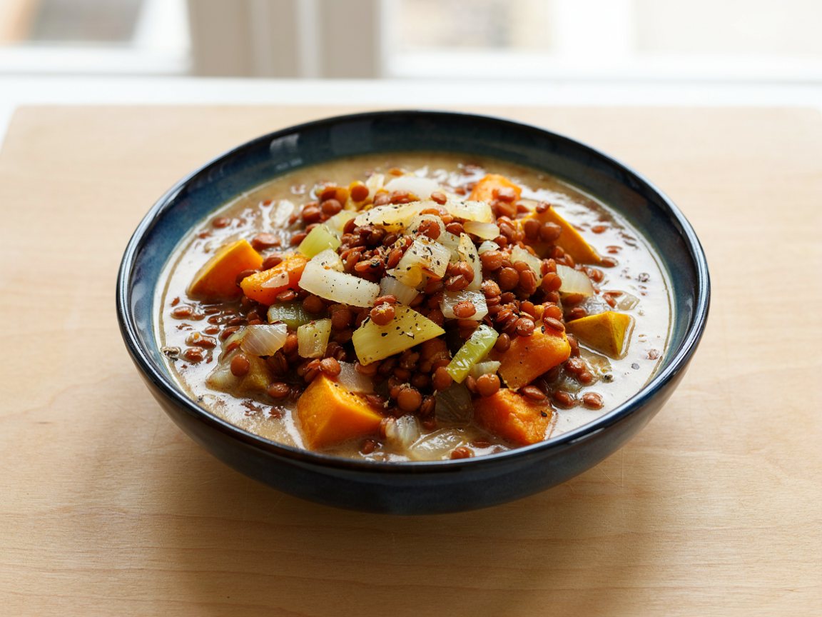 Photo of Creamy Butternut Squash and Red Lentil Curry