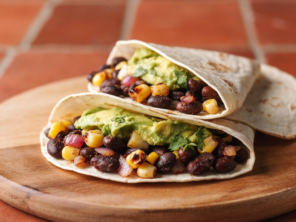 Photo of Smoky Black Bean and Corn Tacos