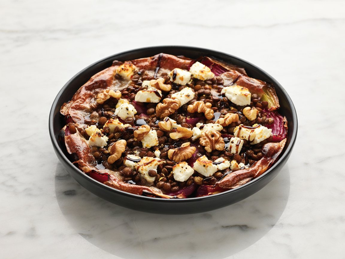 Photo of Baked Beetroot and Lentil Gratin with Feta and Walnuts