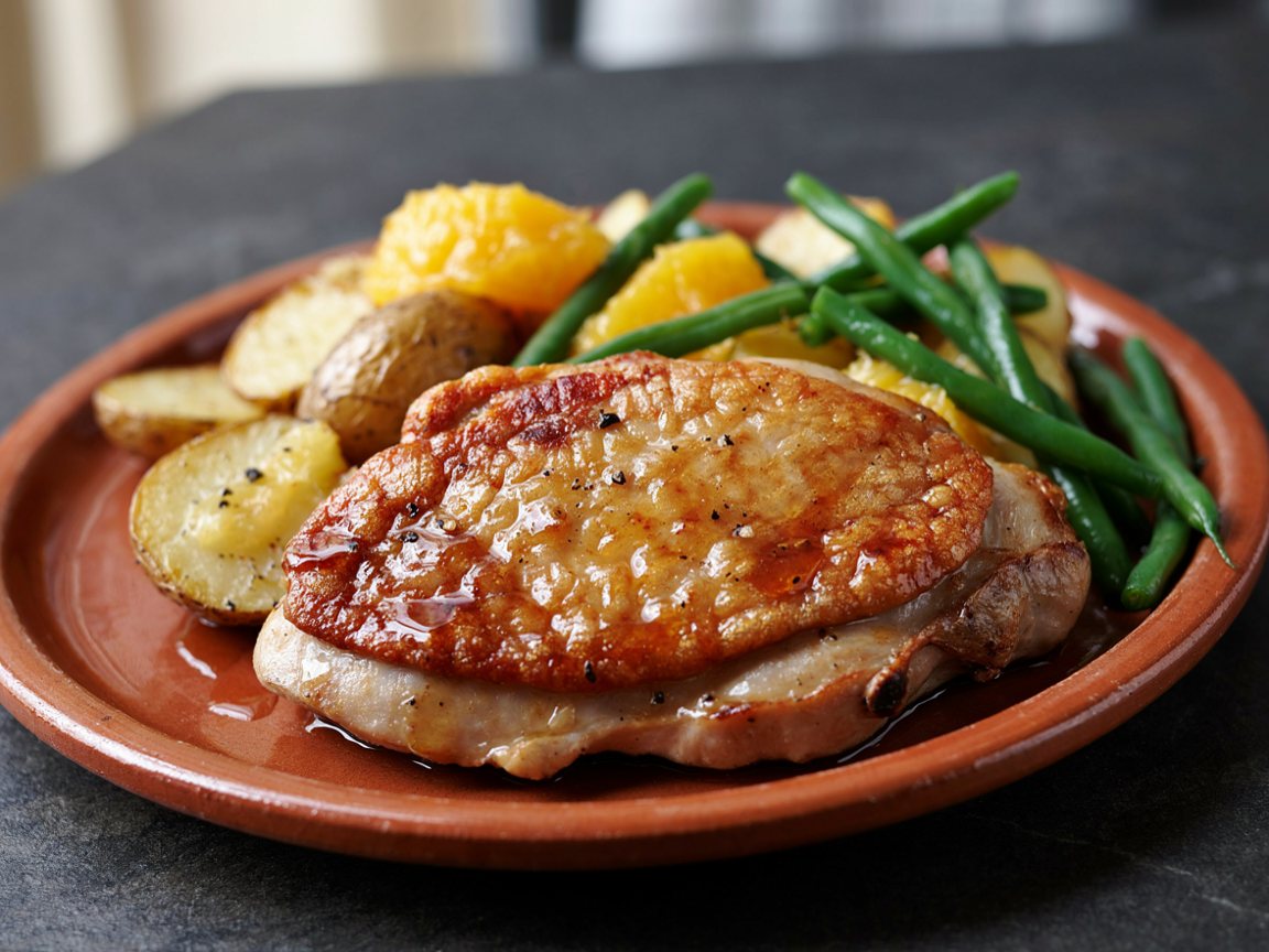 Photo of Seared Duck Breast with Honey Orange Glaze