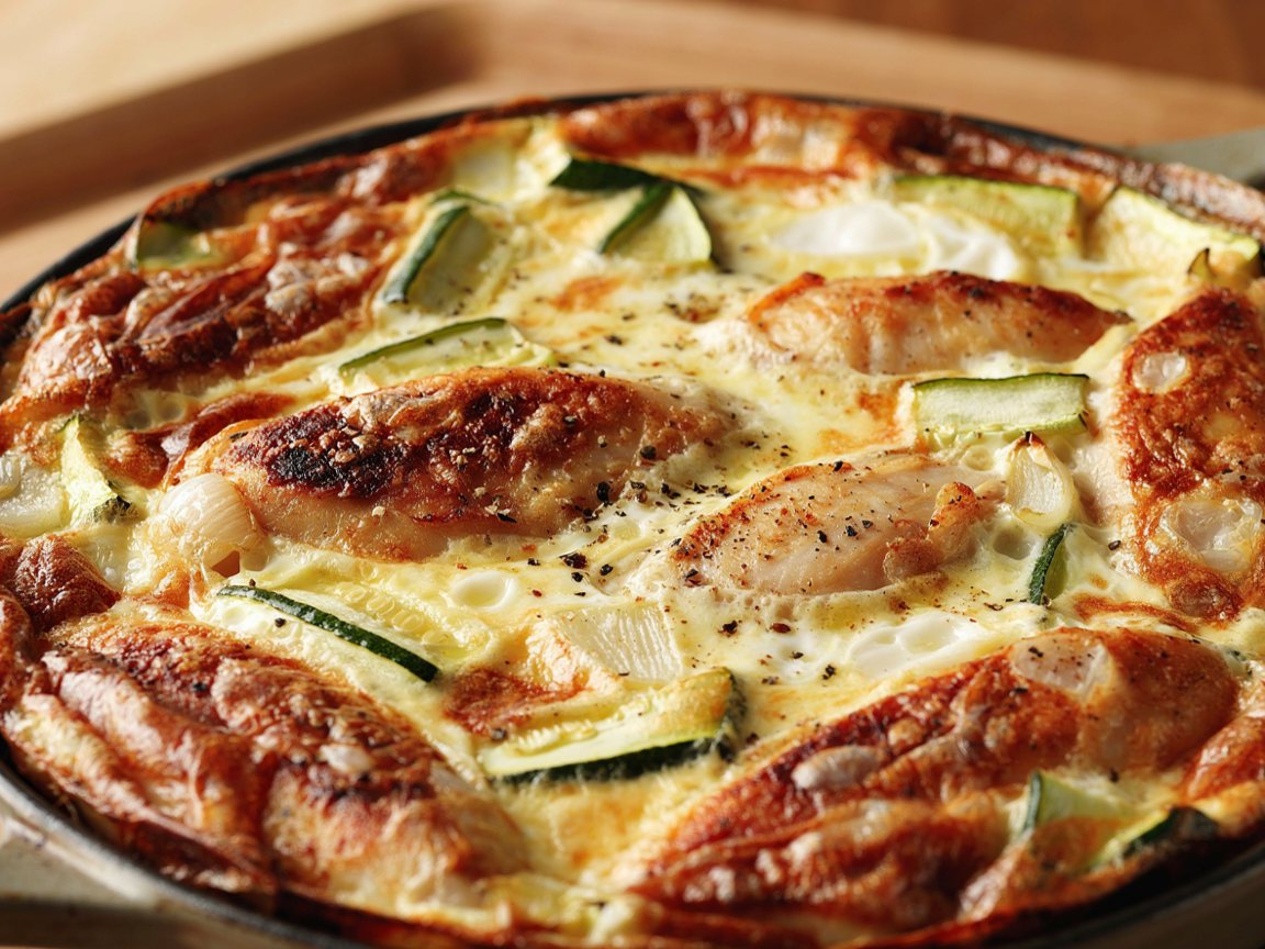 Photo of Chicken and Zucchini Skillet Frittata