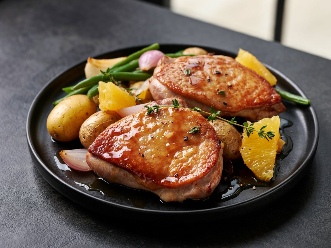 Photo of Seared Duck Breasts with Orange Honey Glaze