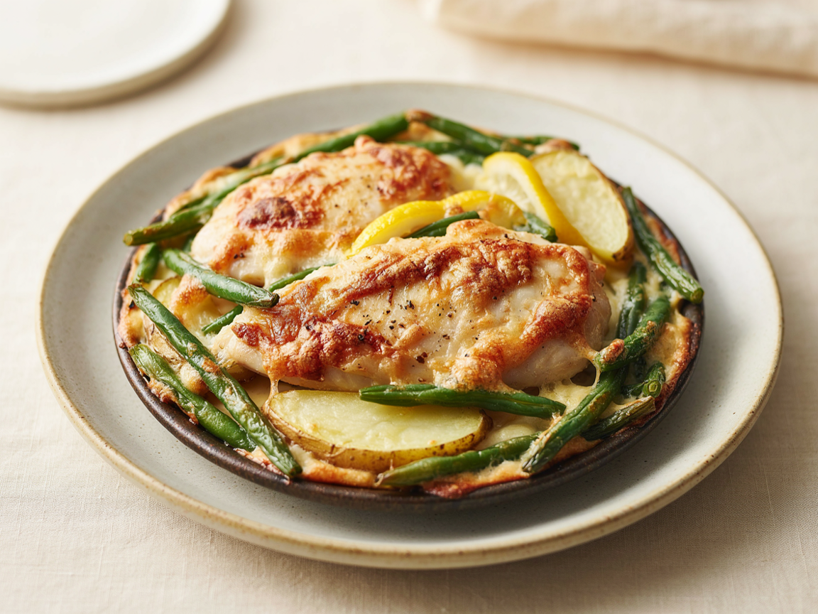 Photo of Lemon Chicken with Green Beans and Potatoes