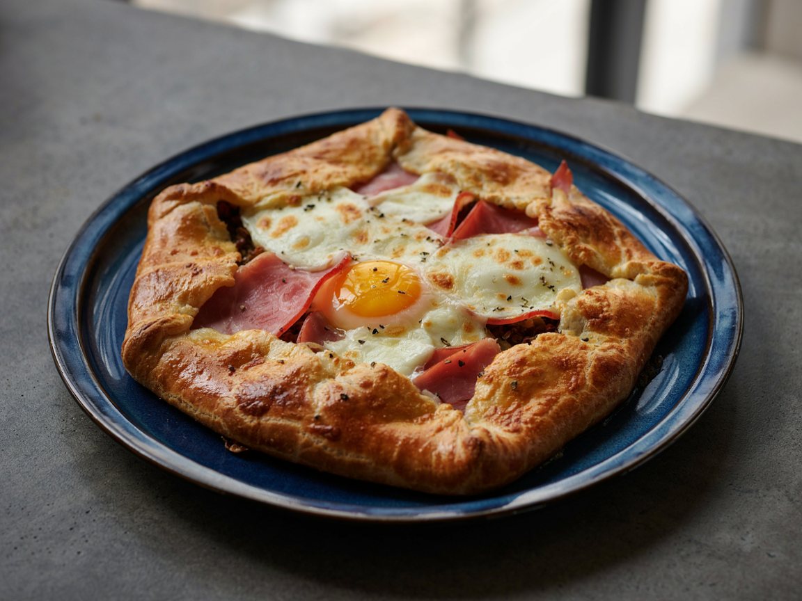Photo of Buckwheat Galette with Ham and Emmental