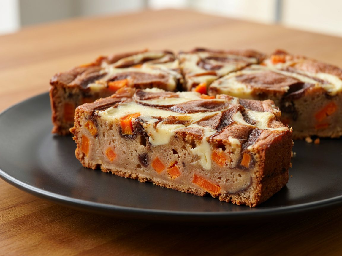 Photo of Baked Carrot Cinnamon Cream Cheese Squares