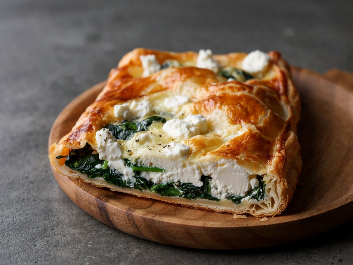 Photo of Spinach and Ricotta Puff Pastry Tart