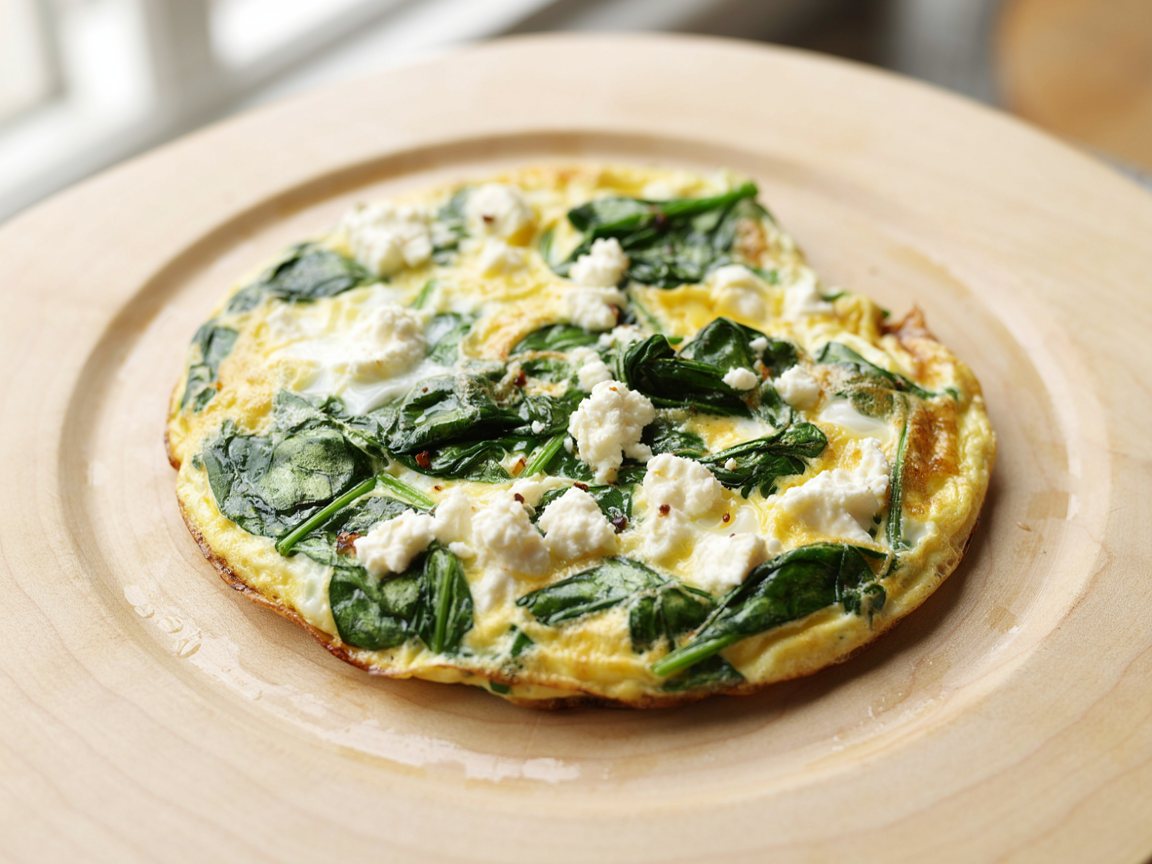 Photo of Spinach and Feta Omelette