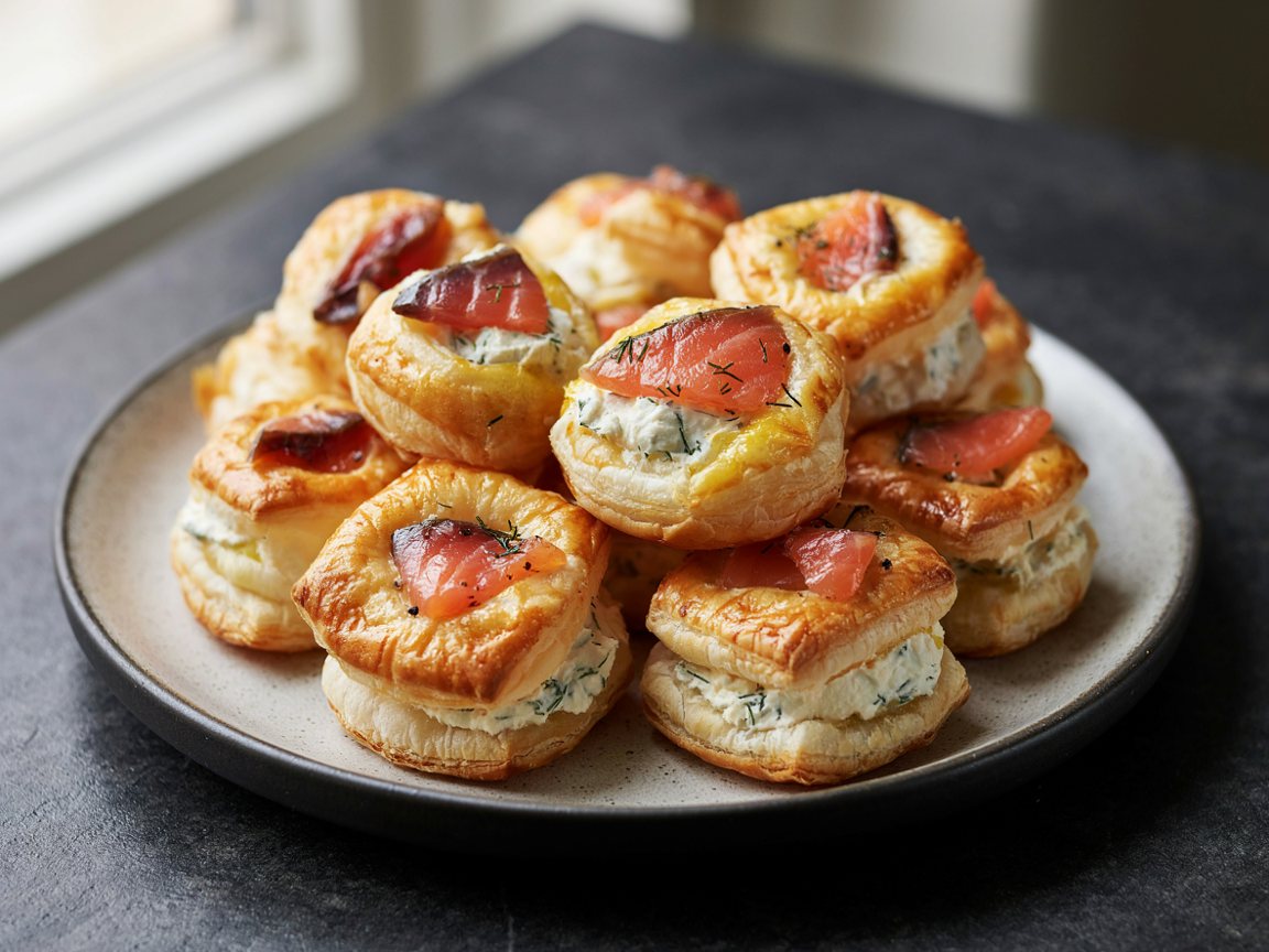 Photo of Smoked Salmon Puff Pastry Bites