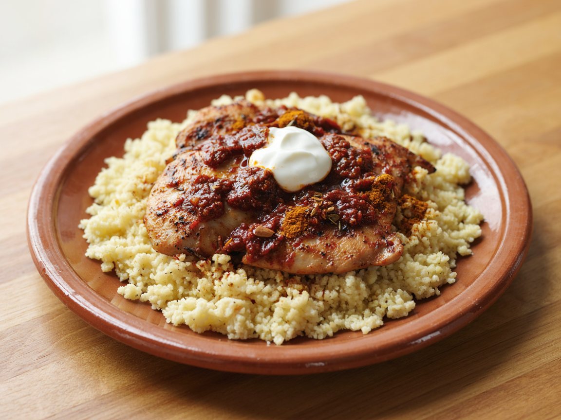 Photo of Spicy Harissa Chicken with Couscous