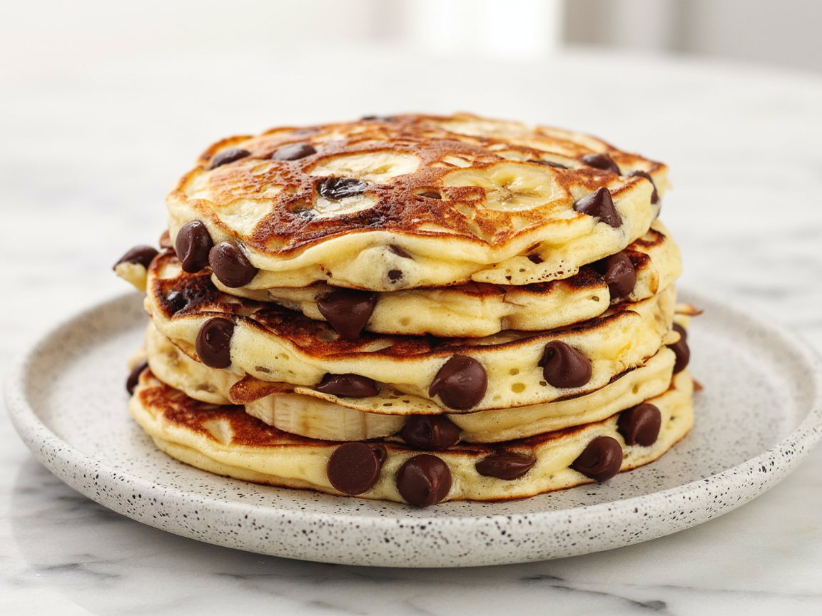 Photo of Banana Chocolate Chip Skillet Pancakes