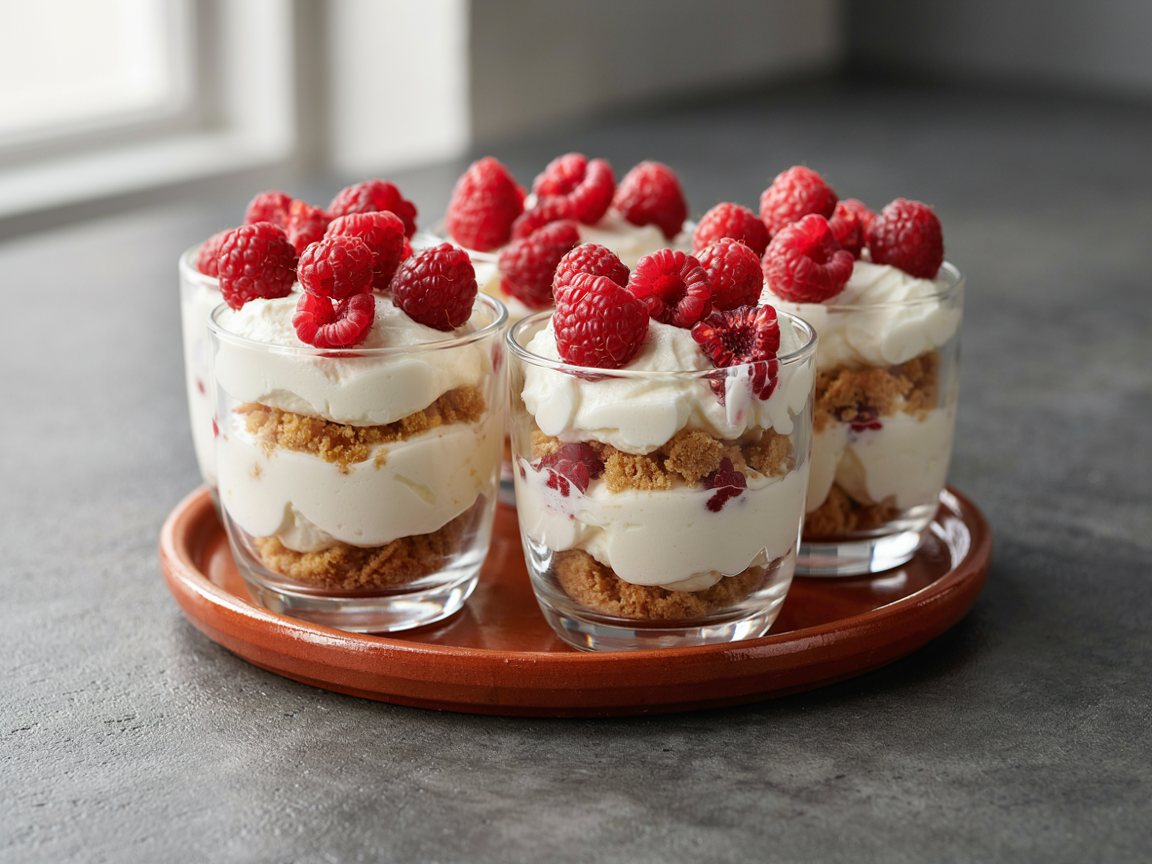 Photo of Raspberry Mascarpone Cream Glasses