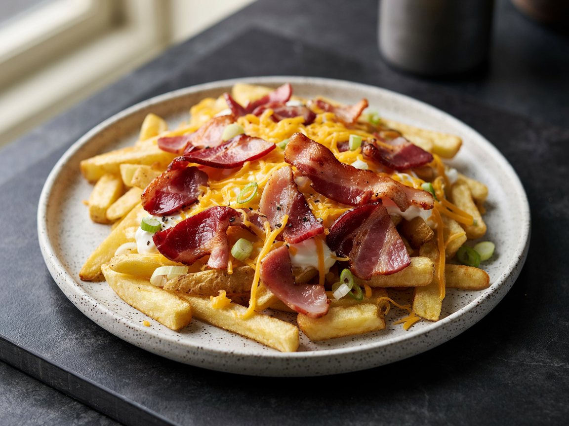 Photo of Air Fryer Bacon Cheddar Fries