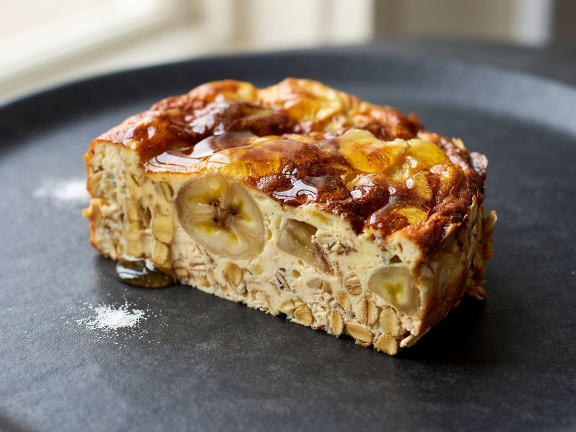 Photo of Banana Oat Frittata with Honey Glaze