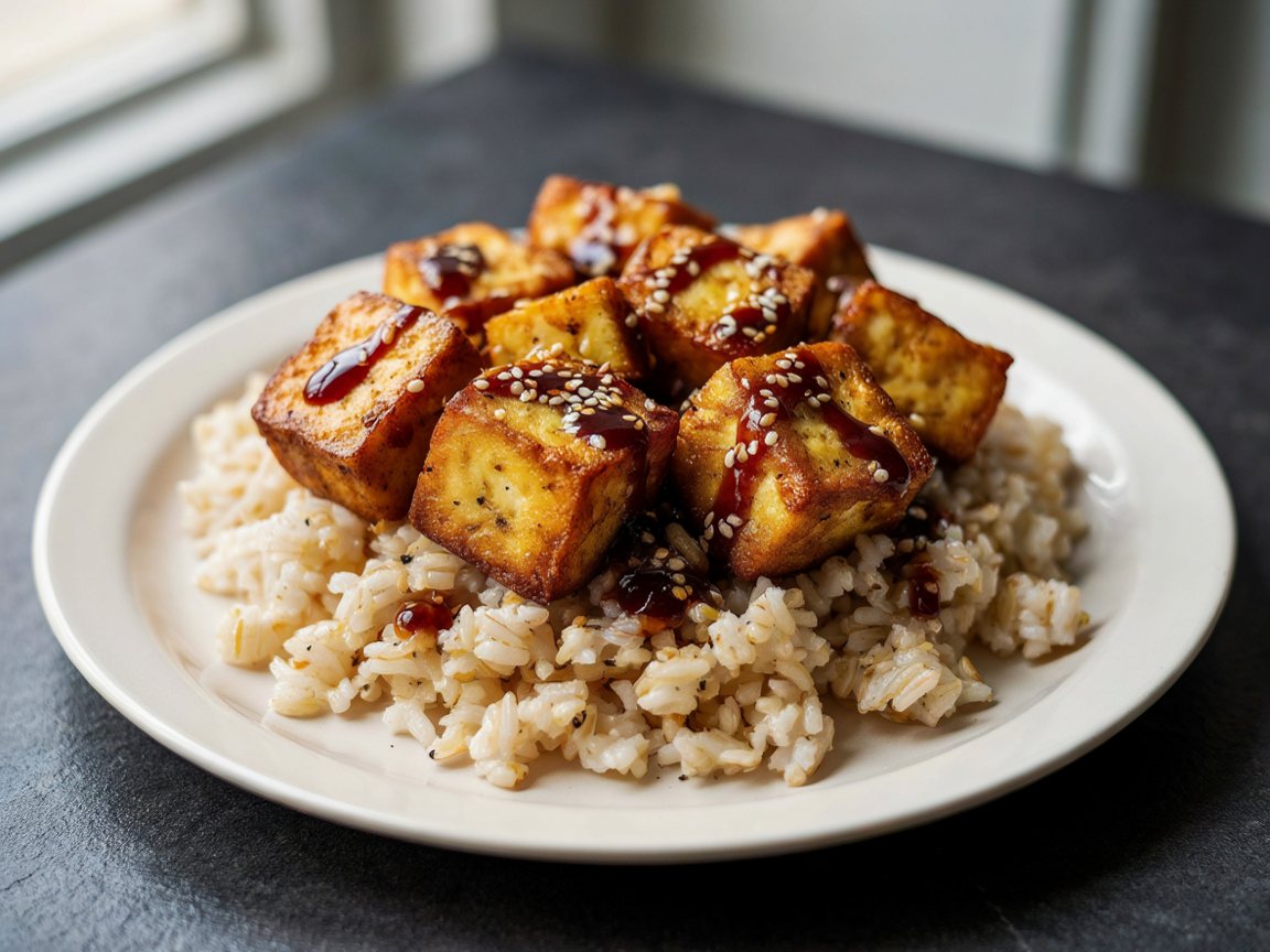 Photo of Air Fryer Crispy Tofu with Sesame Rice