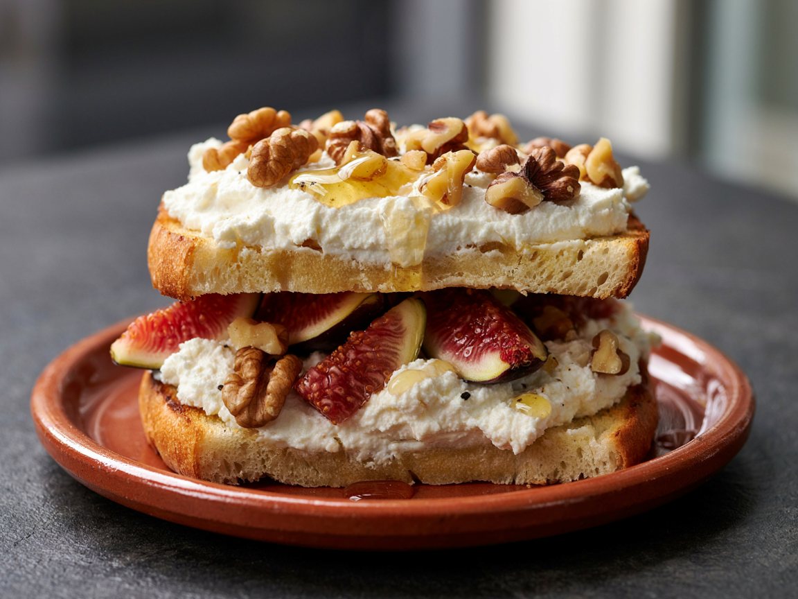 Photo of Whipped Ricotta and Fig Toast