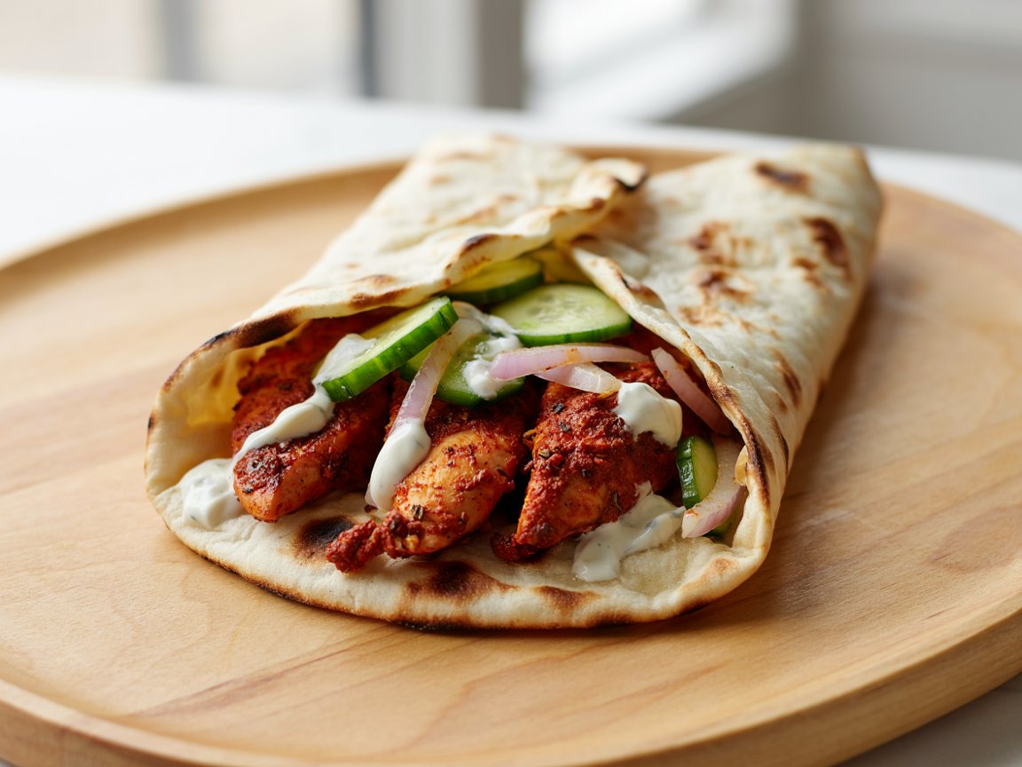 Photo of Tandoori Chicken Naan Wrap