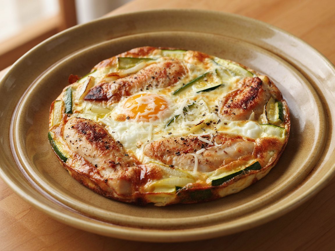 Photo of Chicken and Zucchini Skillet Frittata