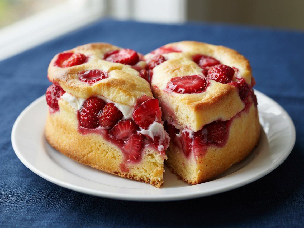Photo of Heart-Shaped Strawberry Shortcakes