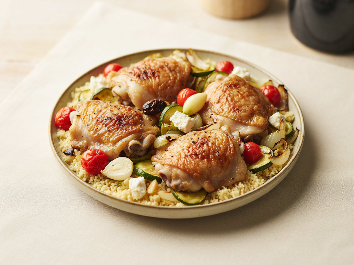 Photo of Mediterranean Chicken and Couscous Skillet