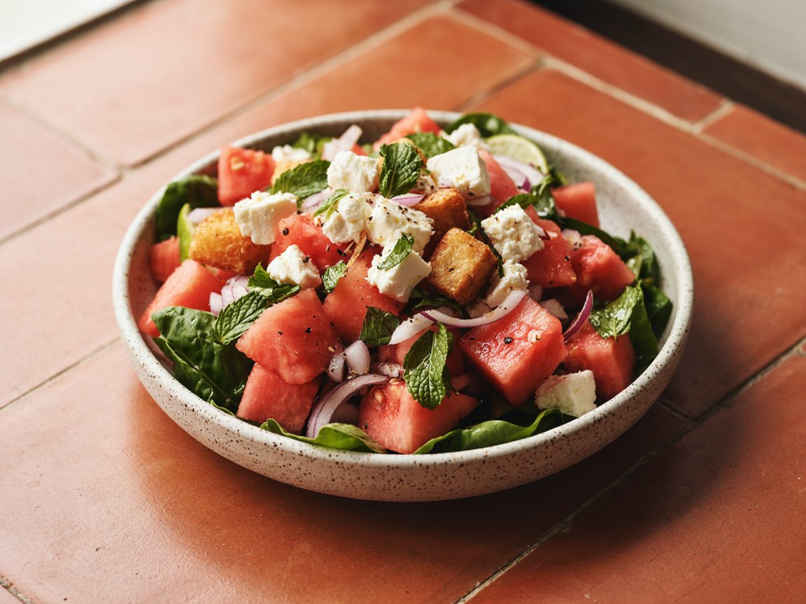 Photo of Watermelon Feta Salad with Lime and Mint