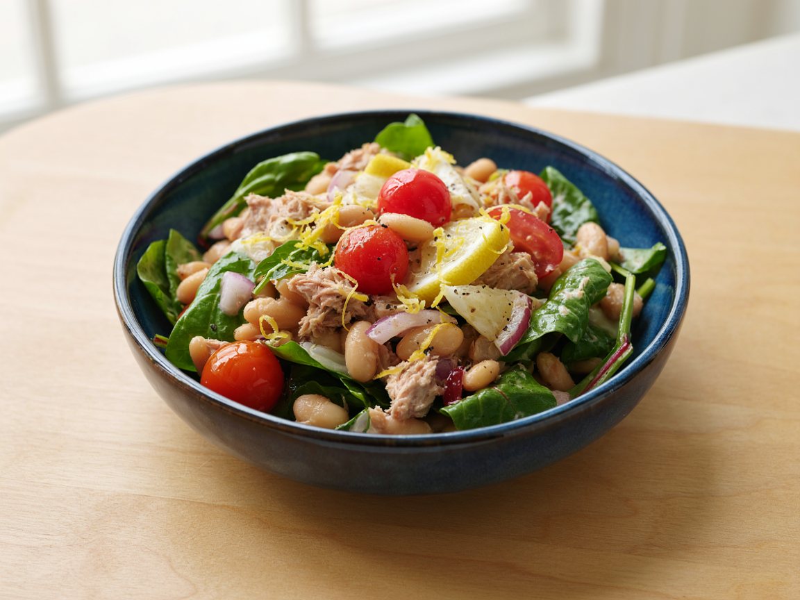 Photo of Tuna and White Bean Salad with Lemon