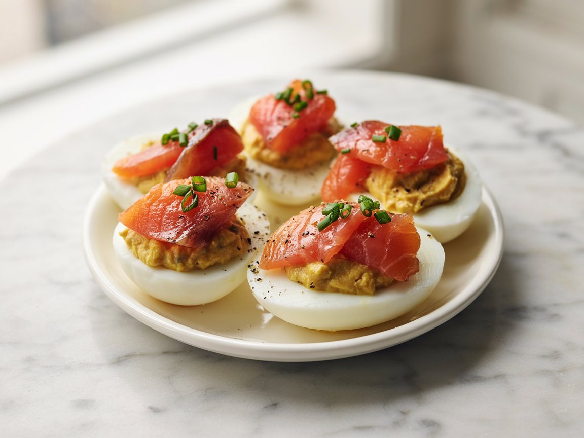 Photo of Devilled Eggs with Smoked Salmon