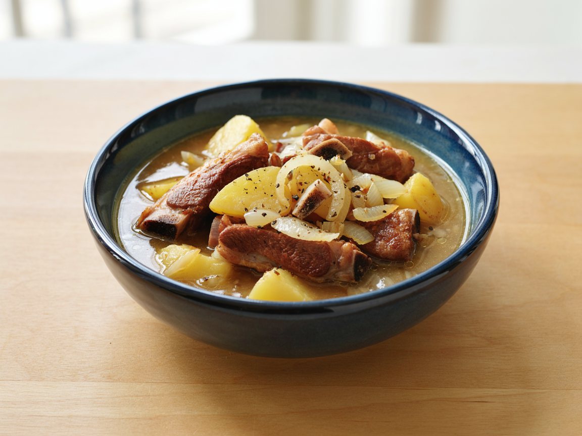 Photo of Pork and Potato Soup with Mustard